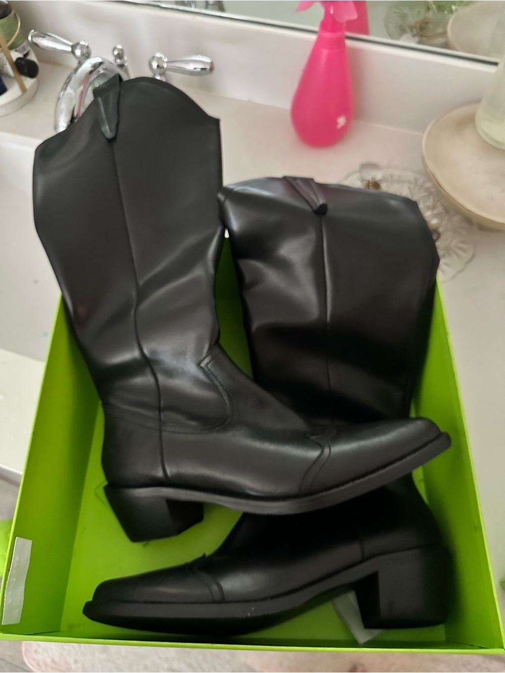 Black cowboy Women's Boots
